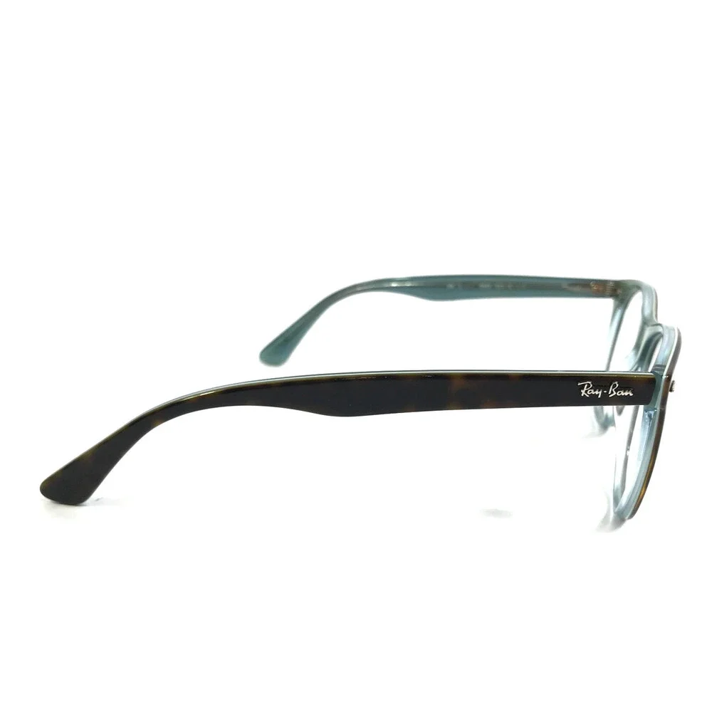 Ray-Ban Eyeglasses Frames RB2185-V 5883 Blue Tortoise Round Full Rim 52-18-145